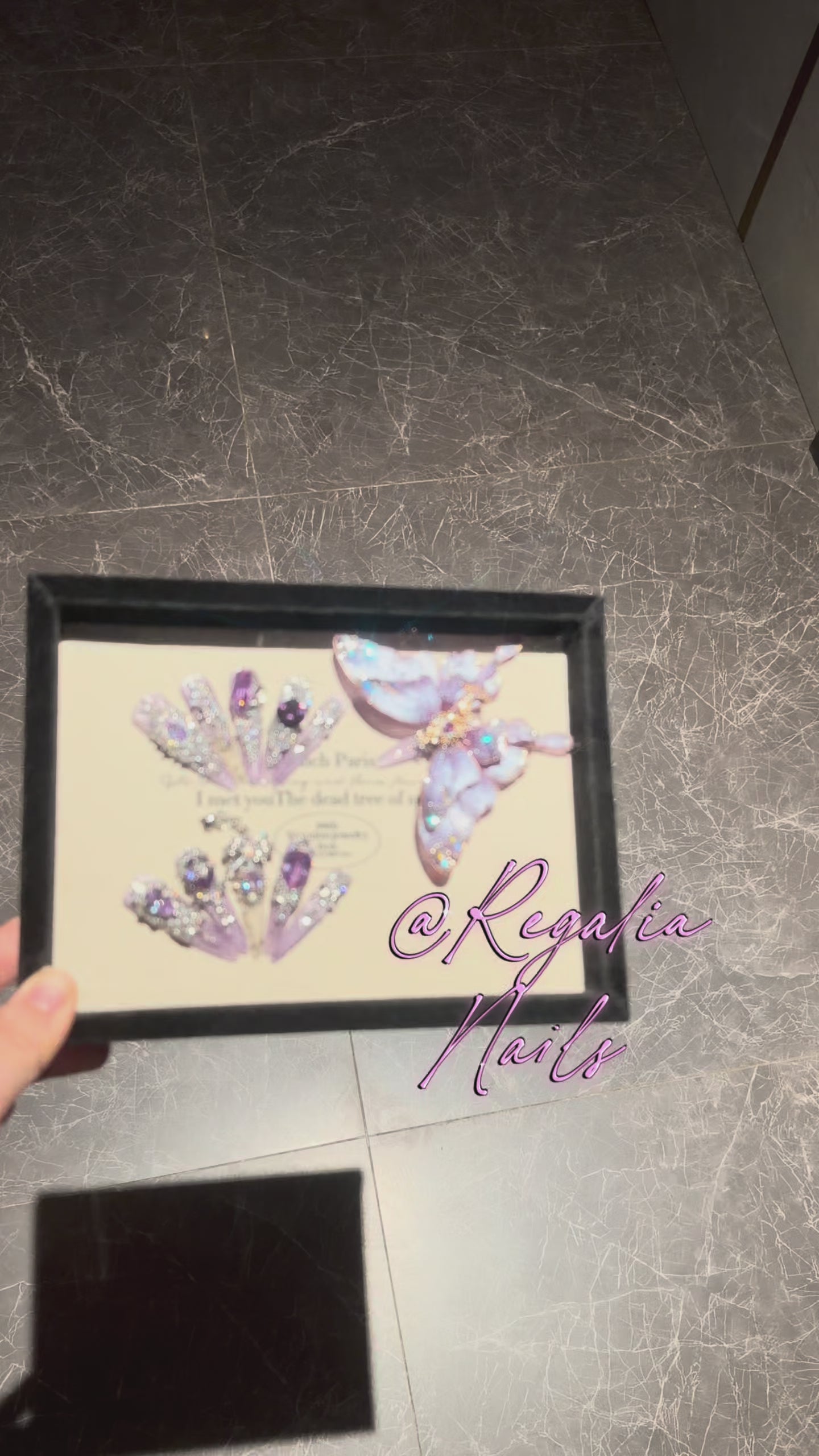 Violet Cloisonné Flutter