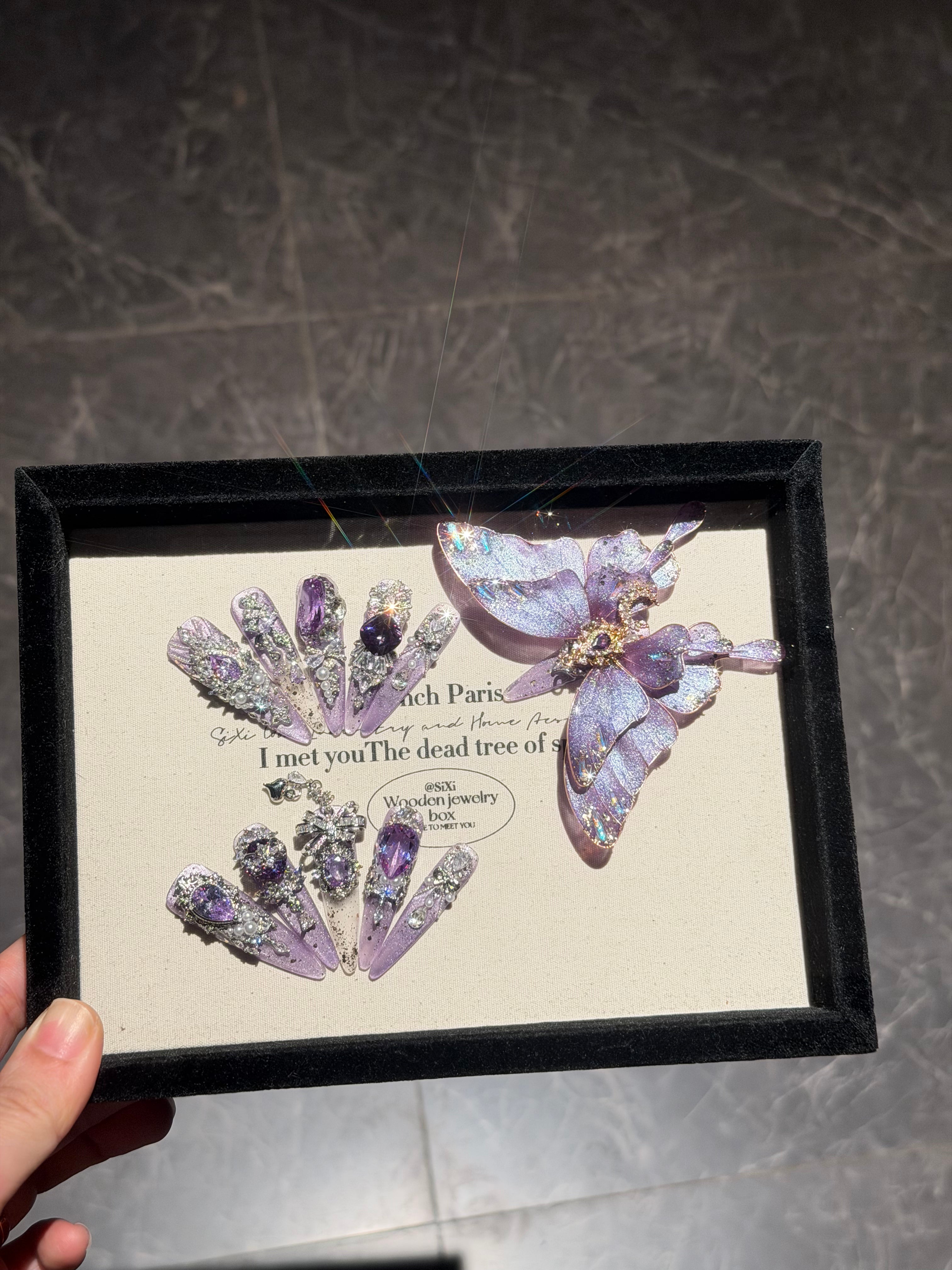 Violet Cloisonné Flutter